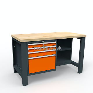 Dielenský stôl PROFI MAX PM509 - 140 x 70 x 85/90 cm